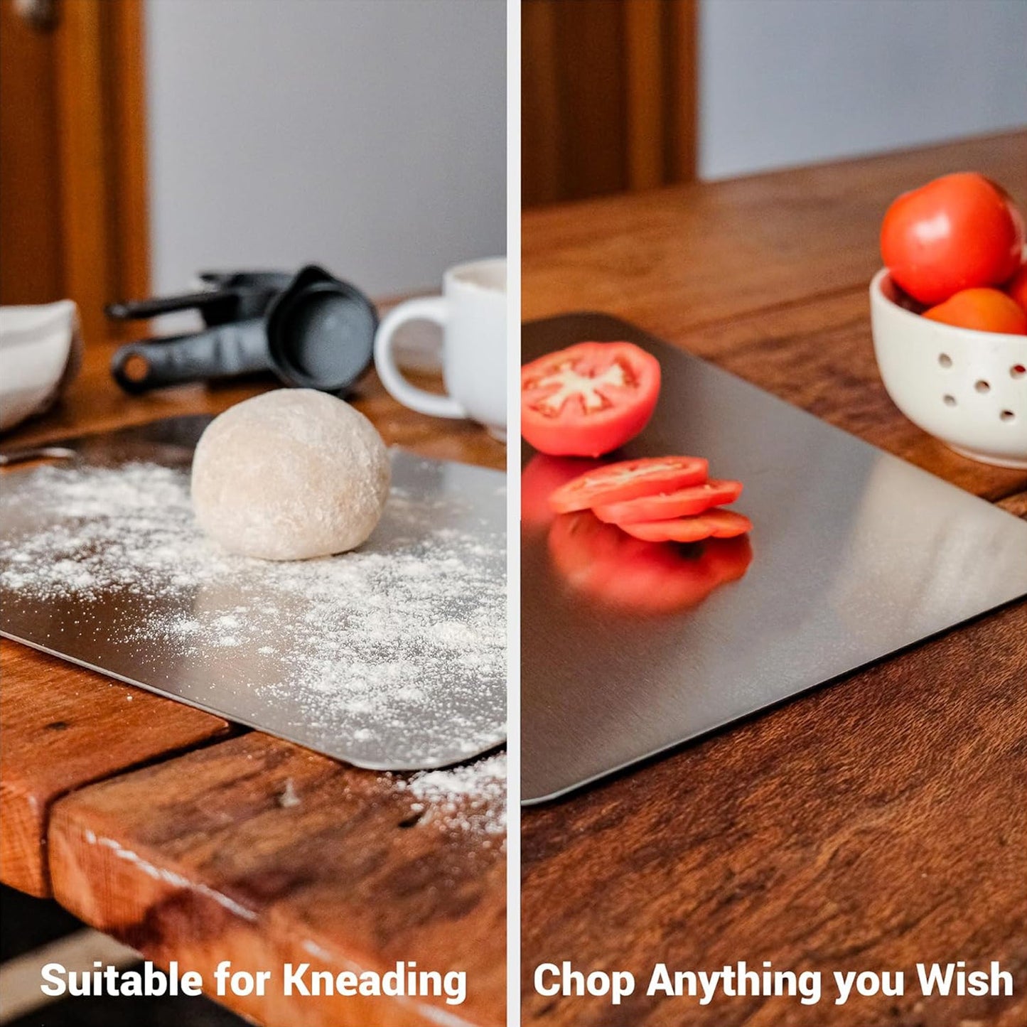 Apex Steel-X Stainless Steel Medium Chopping Board