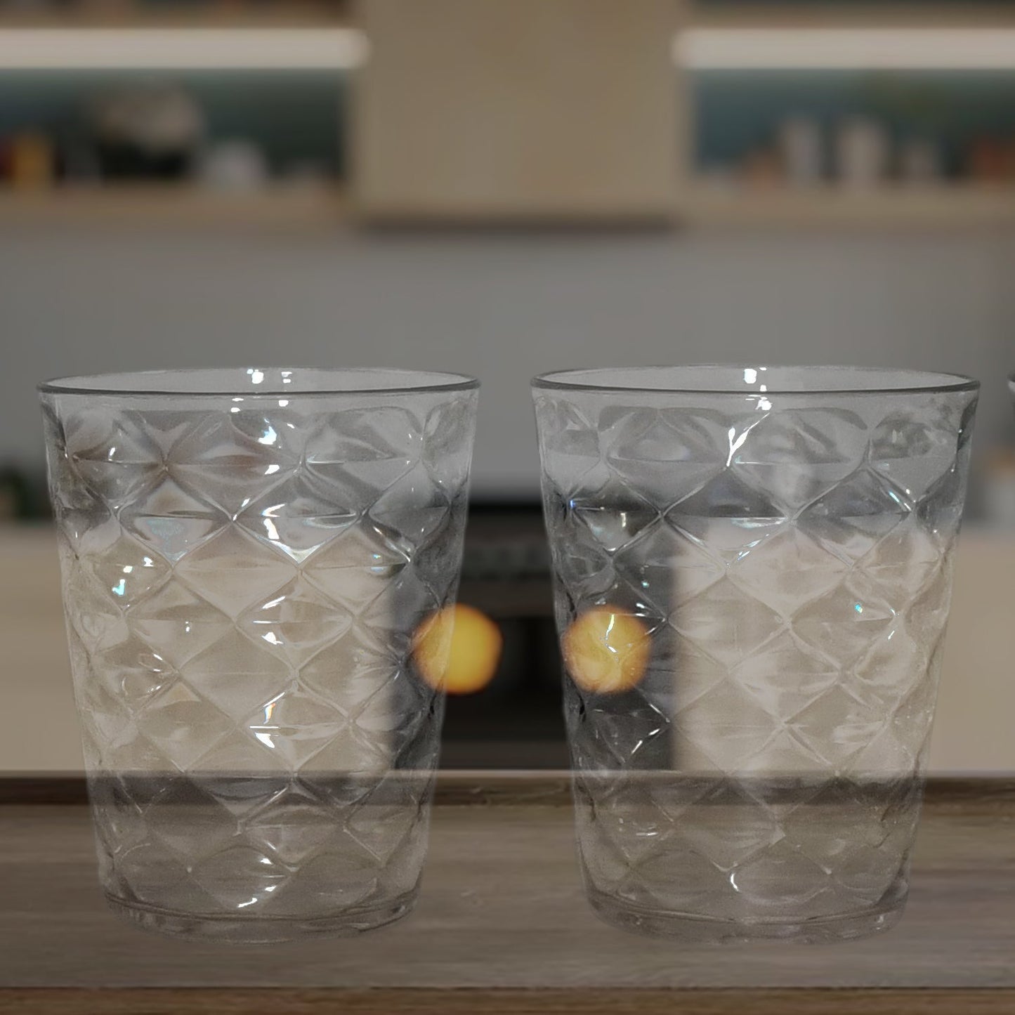 Apex Pyramid Ringo Plastic Glass – 300ml Approx | Durable, Crystal-Clear Tumbler