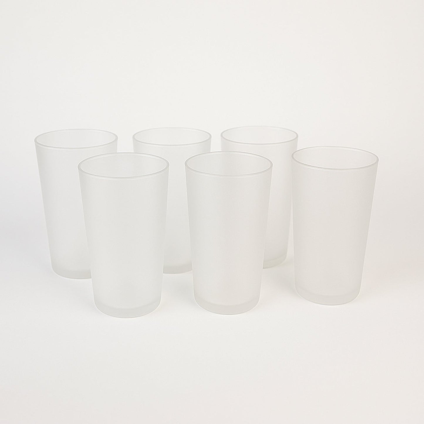 Matt Finish Glass Tumbler Set (approx 300ML & 6 Pc)