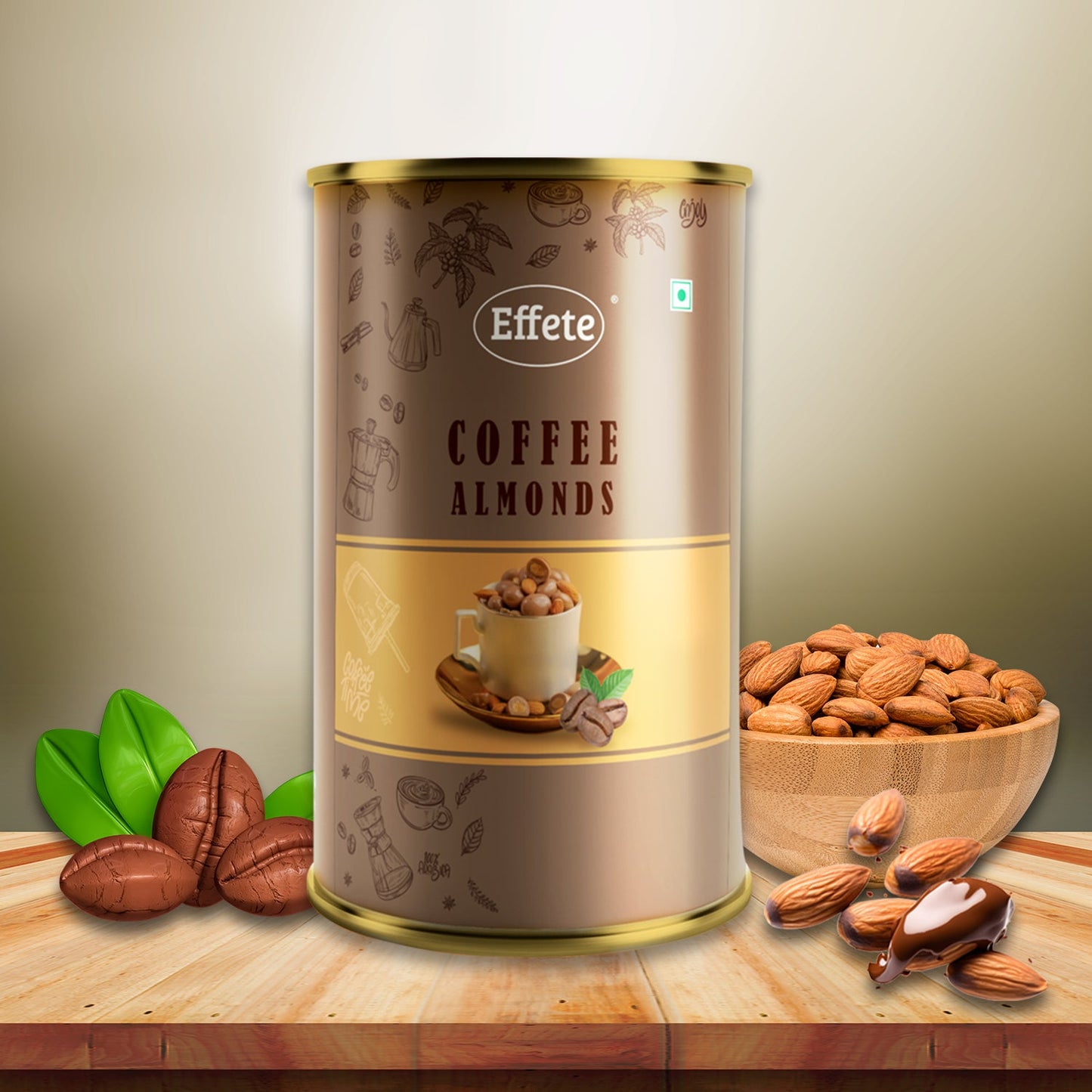 Effete Coffee Almonds Chocolate(RAKHI SPECIAL)