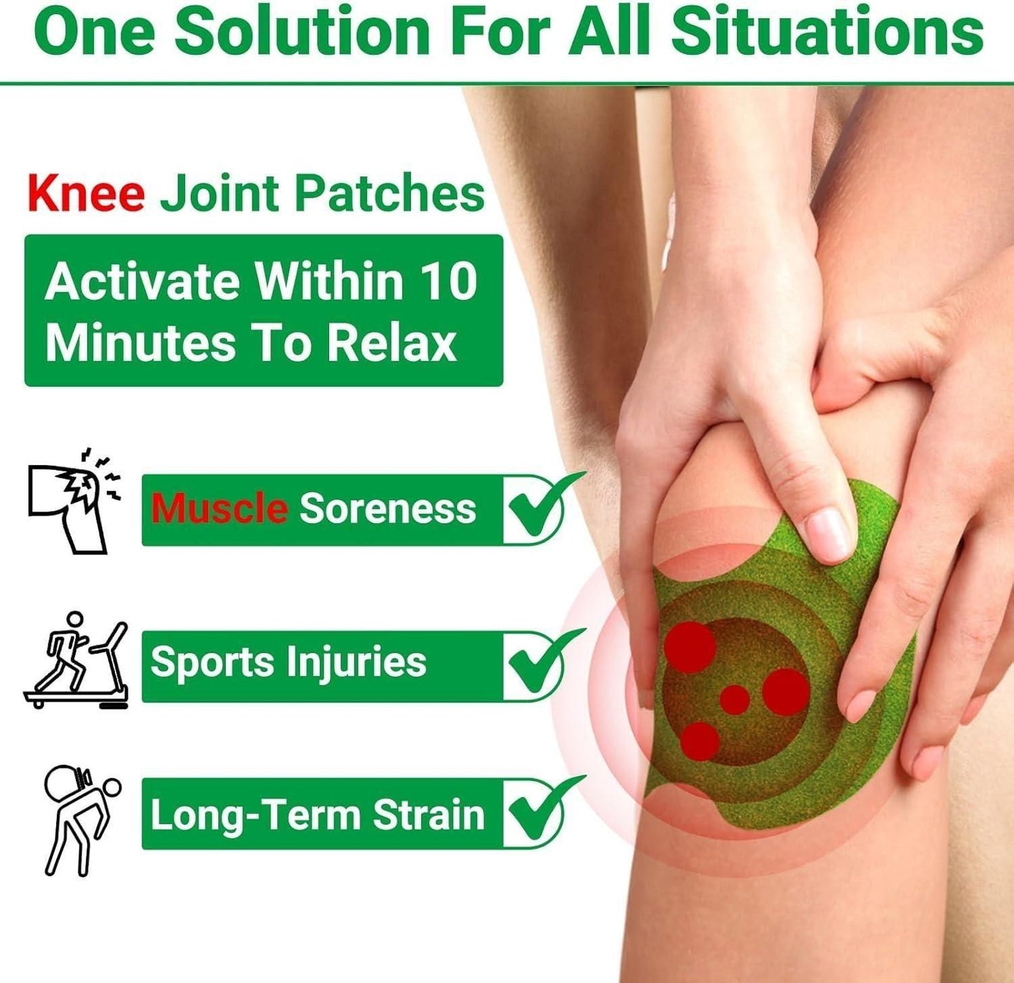HealPatch - Natural Knee Pain Relief Patches 🌿🦵 ( Pack of 10 )