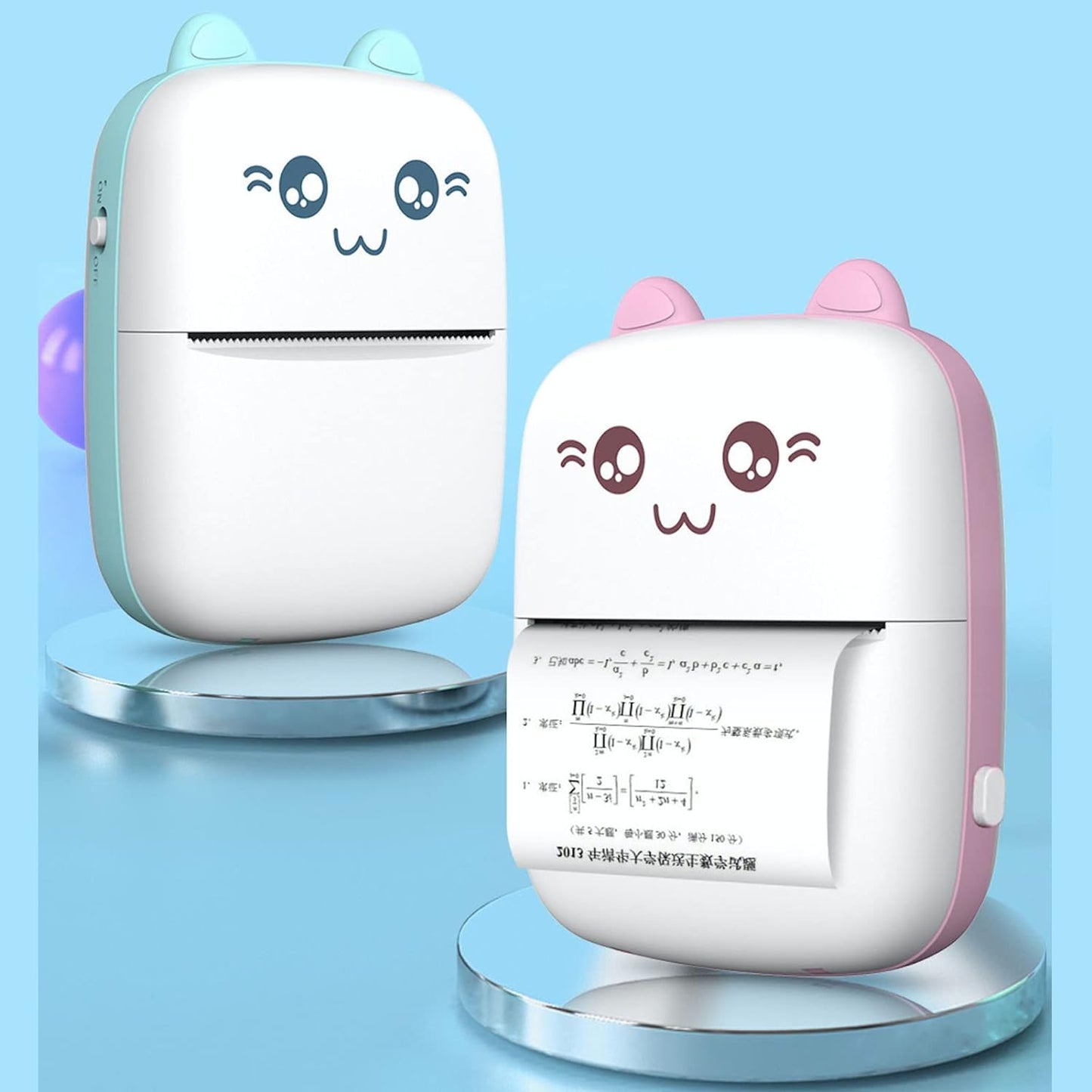 Pocket Mini Bluetooth Thermal Printer – Wireless Smart Printer for Photos (Includes Roll Paper)