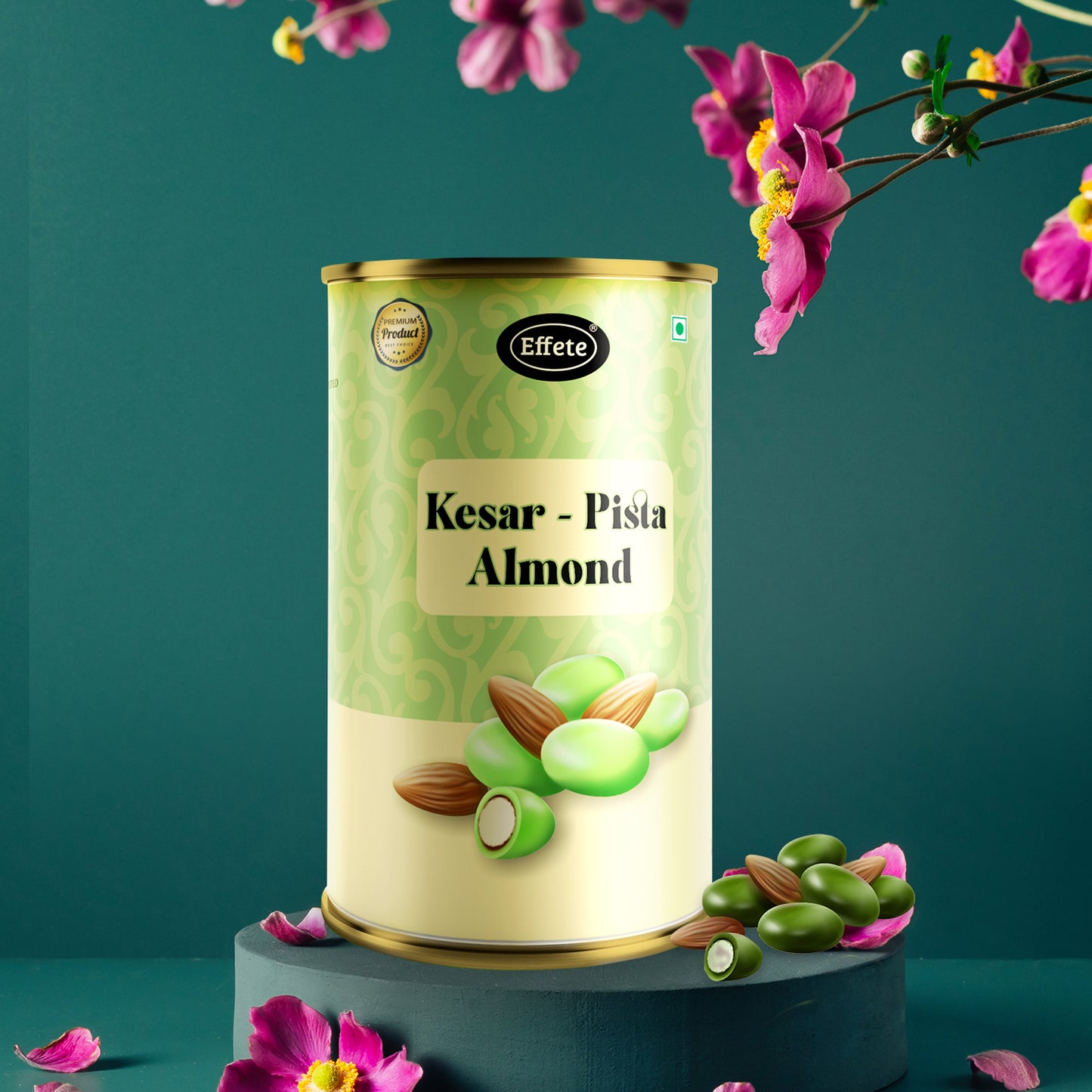 Effete Kesar-pista Almonds Chocolate (96 G)(RAKHI SPECIAL)