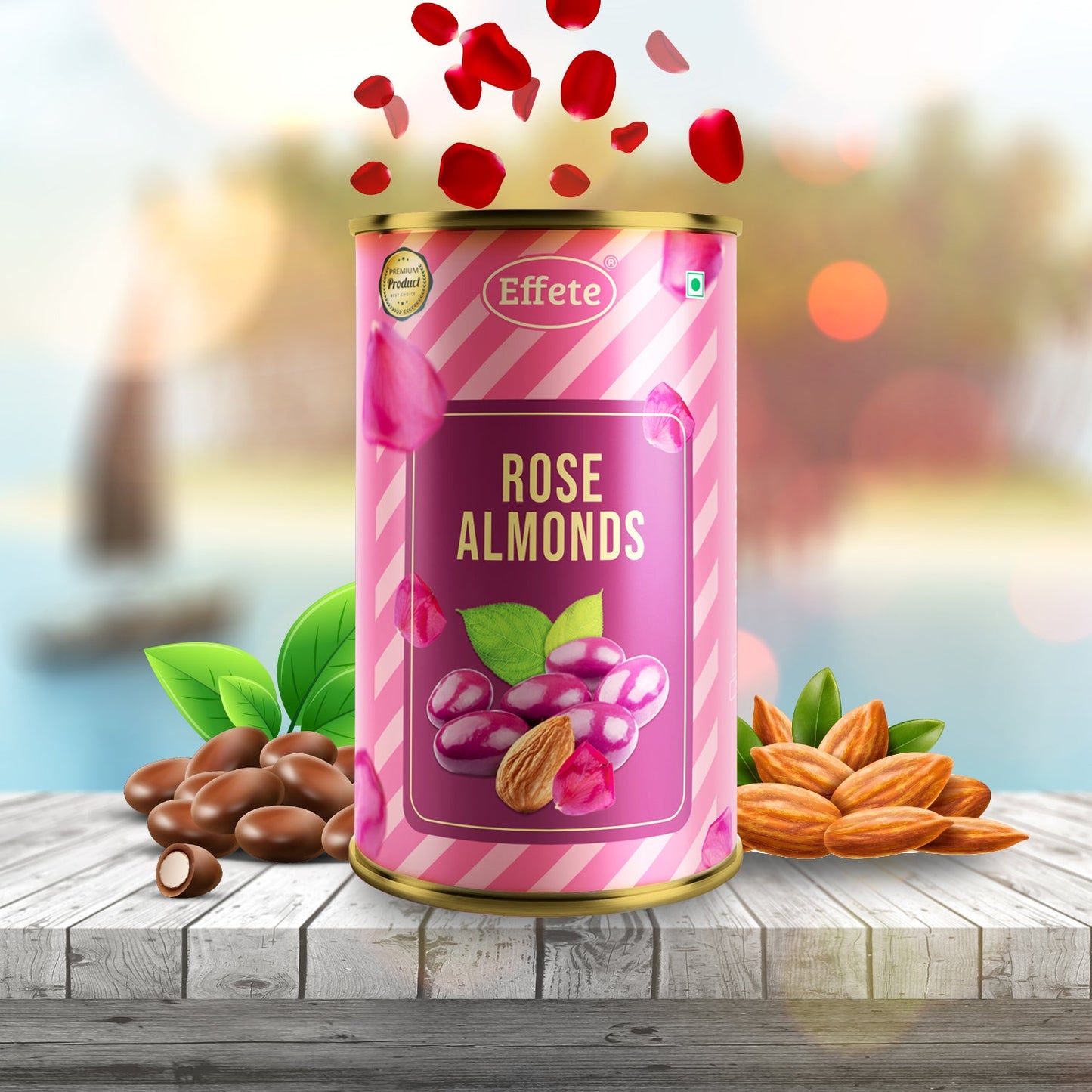 Effete Rose Almonds Chocolate(RAKHI SPECIAL)