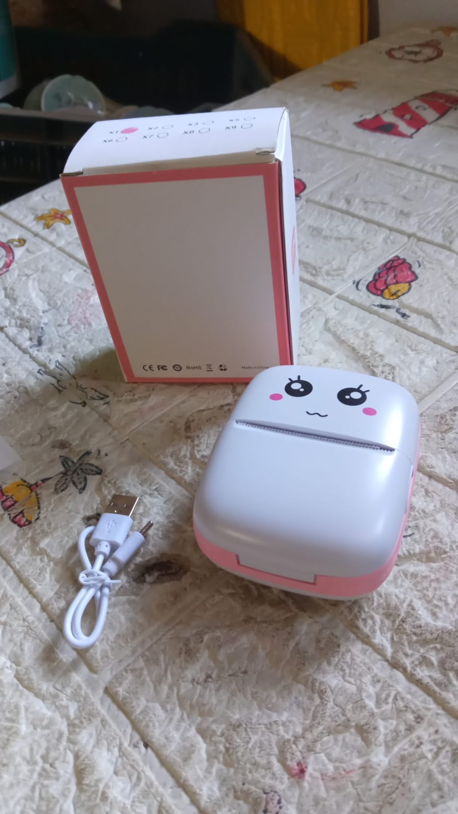 Pocket Mini Bluetooth Thermal Printer – Wireless Smart Printer for Photos (Includes Roll Paper)