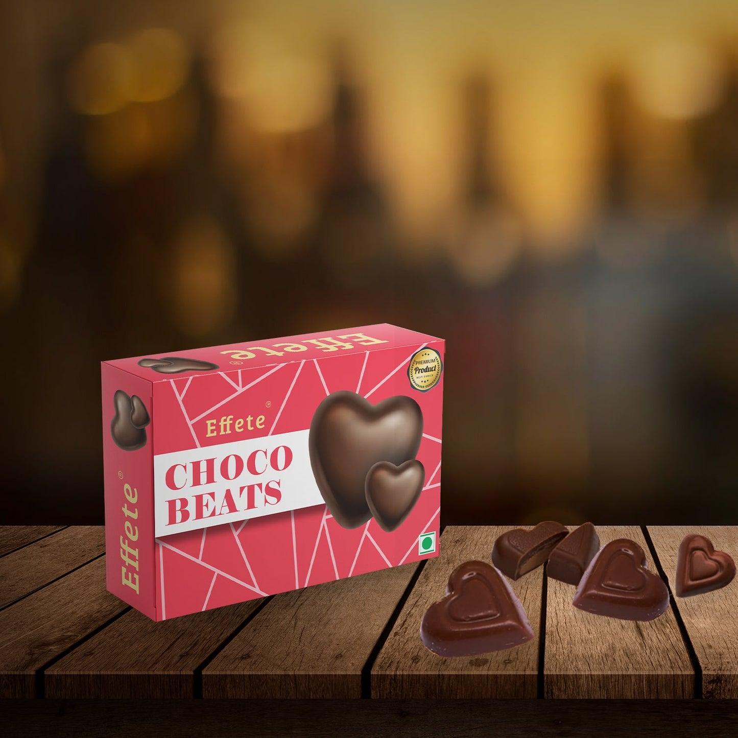 Choco Beats Heart Shape Delicious Chocolates(RAKHI SPECIAL)