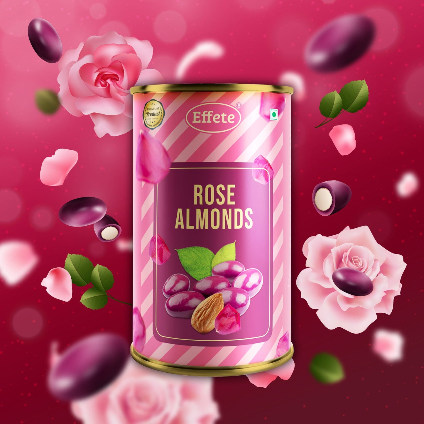 Effete Rose Almonds Chocolate(RAKHI SPECIAL)