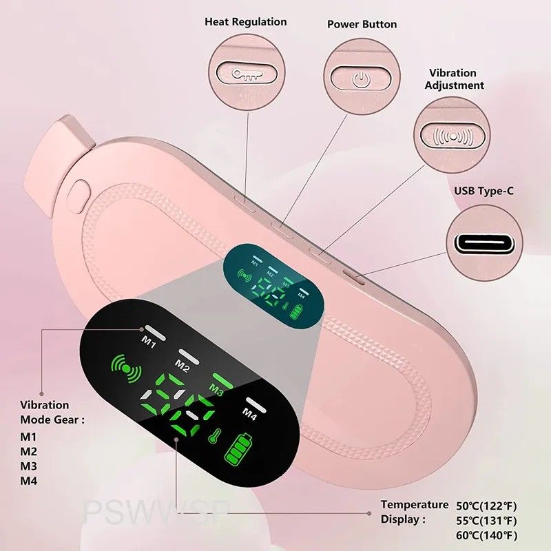 Portable Heating and Massage Therapy for Period Cramps | 1 Year Warranty