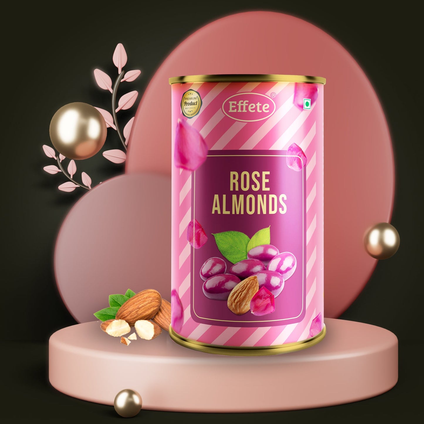 Effete Rose Almonds Chocolate(RAKHI SPECIAL)