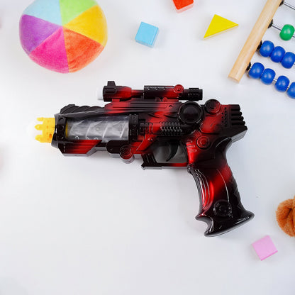 TTG LED Flashing Sound Laser Toy Gun – Battery Operated Space Gun with Lights & Music