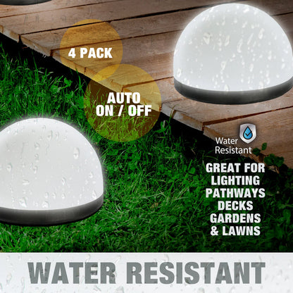 Dome Solar Garden Light Set (4 Pc)