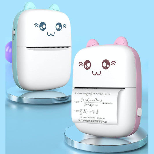 Pocket Mini Bluetooth Thermal Printer – Wireless Smart Printer for Photos (Includes Roll Paper)